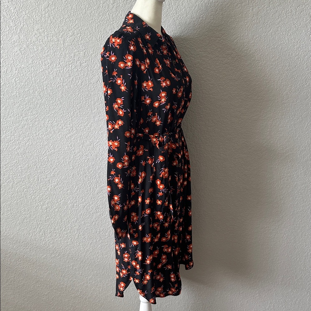 Ann Taylor | Floral Belted Shirt Dress (NWOT) - Picture 5 of 8